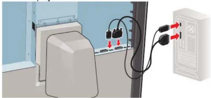 Pourraccorderlescablesdesignalal'écran: 1