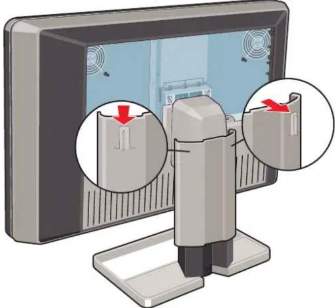 Pourretirerlecapotdusupportdel'écran 1