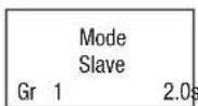Cameo Root PAR 6 - MAIN DISPLAY SLAVE MODE - 1