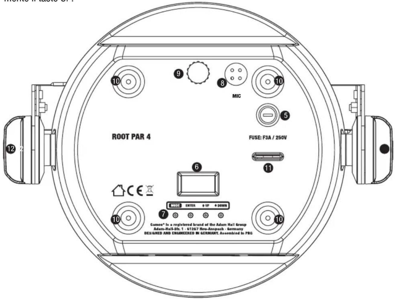Cameo Root PAR 6 - DISPLAY OLED - 1