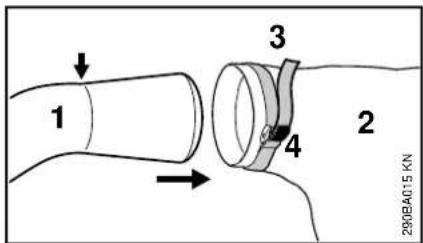 STIHL BGE 81 - Montering af manifold - 1
