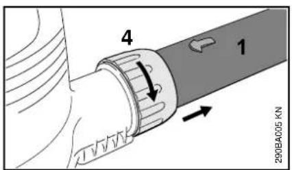 STIHL BGE 81 - Mounting the Nozzle - 3