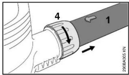 STIHL BGE 81 - Montar o tubo soprador BGE 71, BGE 81 - 4