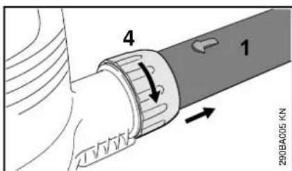 STIHL SHE 81 - Removing the Blower Tube (BGE 71, BGE 81) - 1