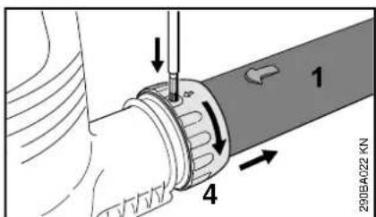 STIHL SHE 81 - Demontage du tube de soufflage BGE 61 - 1