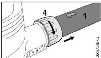 STIHL SHE 81 - Demontage du tube de soufflage BGE 71, BGE 81 - 1