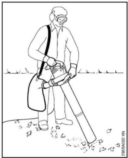 STIHL SHE 81 - Brug af sugeanordning - 1