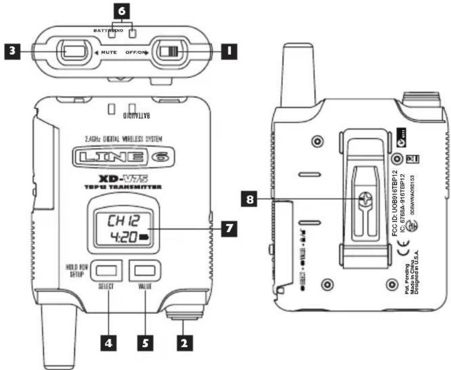 LINE 6 XDV75 - Émetteur de ceinture - 1