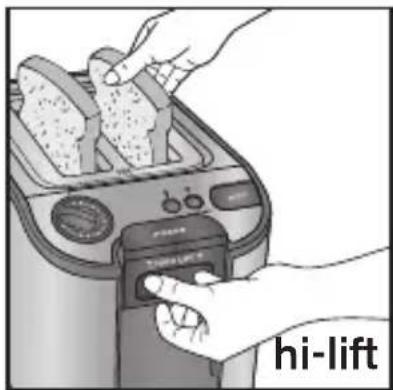 KRUPS Precision KH7003 - To remove smaller-sized breads after the toasting cycle. - 1