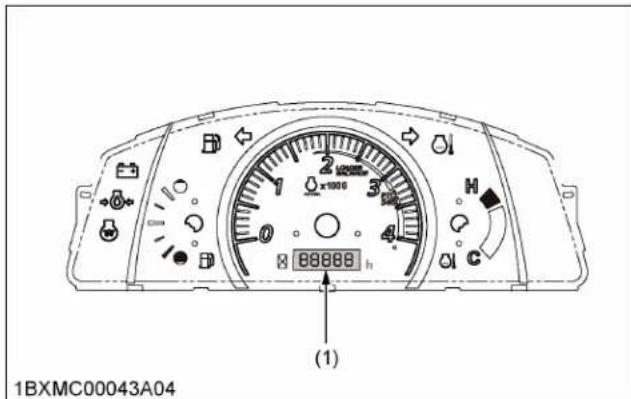 KUBOTA BX23S - Compteur d'heures - 1