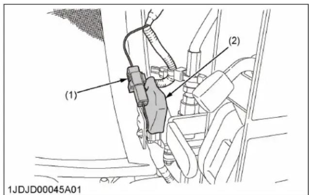 KUBOTA BX23S - Pose du circuit hydraulique auxiliaire avant - 1