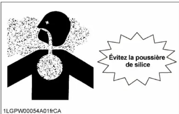 KUBOTA BX23S - Évitez la poussière de silice cristalline (quartz) - 1