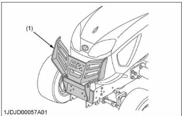 KUBOTA BX23S - PROTECTEUR AVANT (OPTION POUR LE COUPLEUR D'ATTACHE RAPIDE) - 1