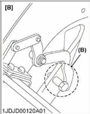 KUBOTA BX23S - EFFECTUER L'ENTRETIEN DES ÉPINGLES DE BÉQUILLE - 3