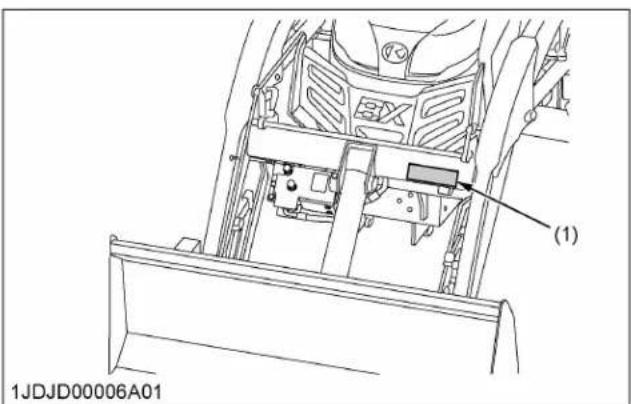KUBOTA BX23S - Pour éviter des blessures sérieuses ou mortelles causées par la chute de matériel: - 1