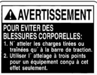 KUBOTA BX23S - .AVERTISSEMENT - 6