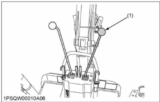KUBOTA BX23S - Levier du bras de godet et du godet - 1