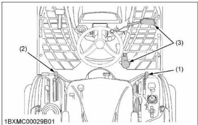 KUBOTA BX23S - Test du contacteur du levier d'embrayage de PDF - 1