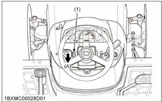 KUBOTA BX23S - Levier d'inclinaison - 1