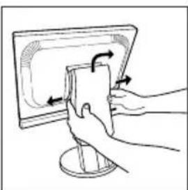 NEC MultiSync LCD2170NX - Remove Monitor Stand for Mounting - 1