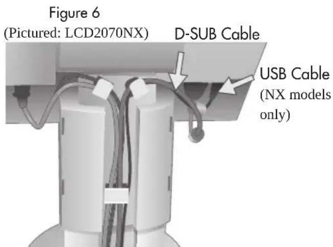 NEC MultiSync LCD2170NX - To attach the MultiSync LCD monitor to your system: - 6