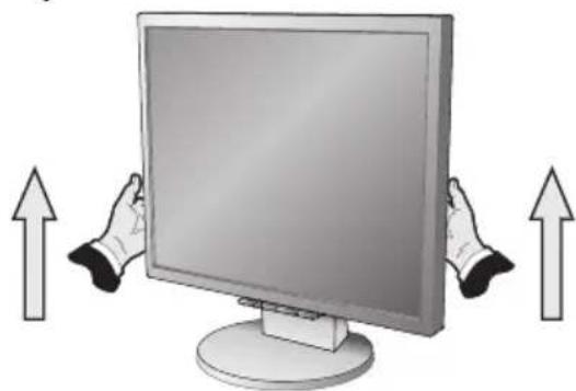 NEC MultiSync LCD2170NX - Raise and Lower Monitor Screen - 1