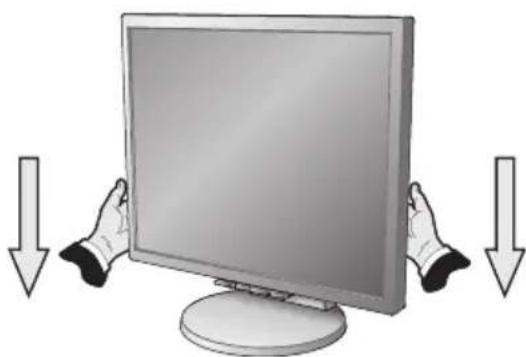 NEC MultiSync LCD2170NX - Raise and Lower Monitor Screen - 2