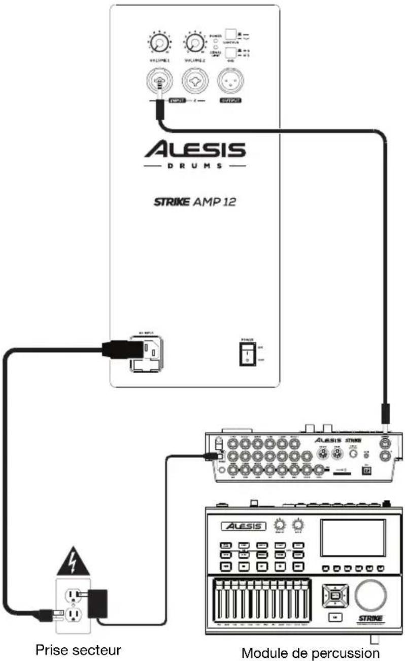 ALESIS Strike Amp 8 - Exemple A : Une enceinte Strike Amp - 1