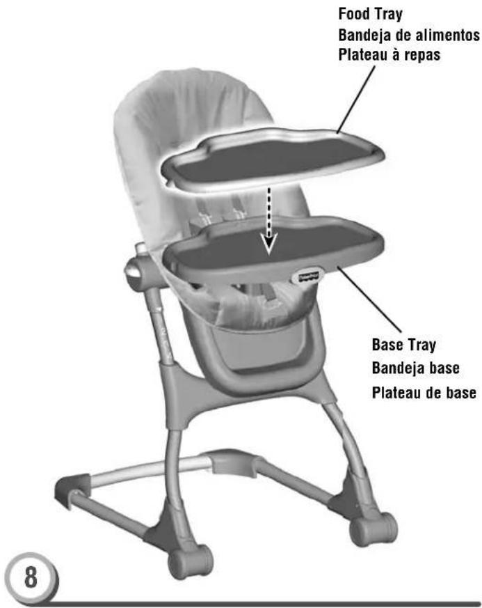 FISHER-PRICE W2082 - Using the Trays Cmo utilize las bandejas Utilisation des plateaux - 3