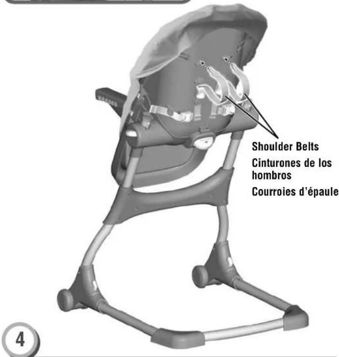 FISHER-PRICE V9144 - Pour desserrer les couroies abdominales/d'épaule : - 2