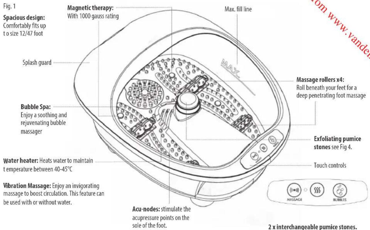 HOMEDICS SPA400EU - WEEE explanation - 1
