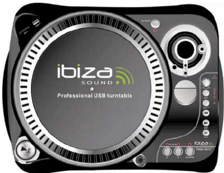 IBIZA SOUND FREEVINYL - Plattenspieler mit Riemenantrieb und Direktaufnahme Prato Belt-Drive Com Gravação Directa - 1