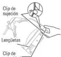 Clip de sujeción Lengüetas Clip de speed