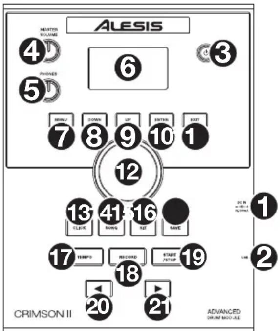 ALESIS Crimson II Mesh Kit - Top Panel - 1
