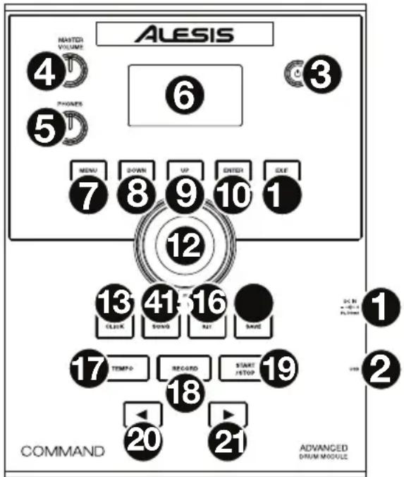 ALESIS Command Mesh Kit - Top Panel - 1