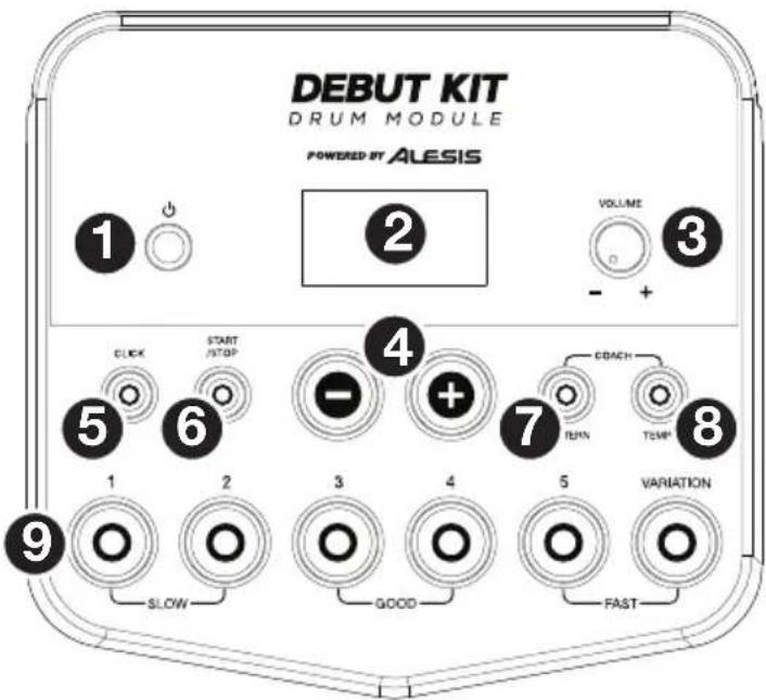 ALESIS Debut Kit - Pannello superiore - 1