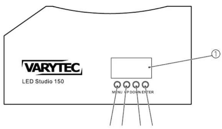 VARYTEC LED Studio 150 MENU UP DOWN ENTER ①