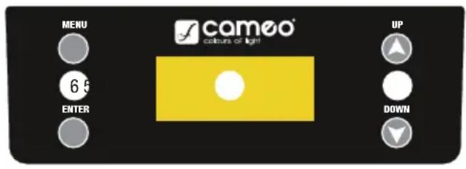 Cameo TS 60 LED Theater Spot - ZŁACZA, ELEMENTY OBSŁUGI I WSKAZNIKI - 2