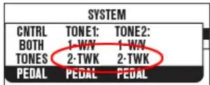 LINE 6 FBV Express MKII - Configuration système du POD X3 — Réglages de pédale - 2