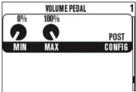 LINE 6 FBV Express MKII - Réglage des paramètres de volume min. et max. de pédale - 1