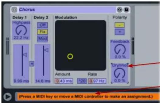 LINE 6 FBV Express MKII - Assignation des pédales du FBV aux paramètres de Live - 3