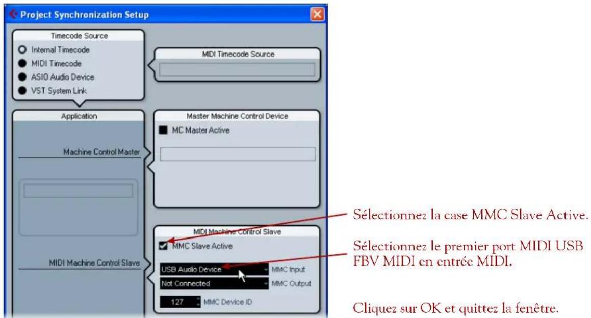 LINE 6 FBV Express MKII - Gestion des paramètres de Cubase - 2