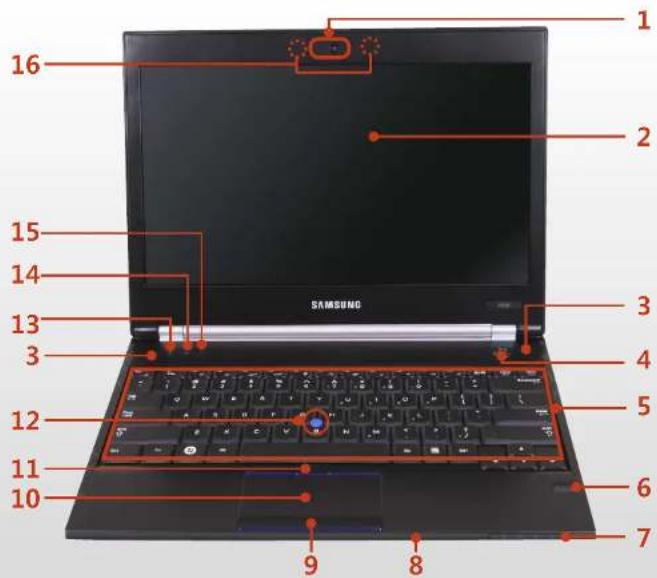 SAMSUNG NP400B4CEXP - 前视图 - 2