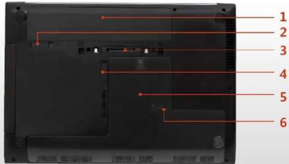 SAMSUNG NP400B4CEXP - 底视图 - 2
