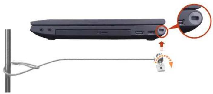 SAMSUNG NP400B4CEXP - 使用安全锁孔 - 1