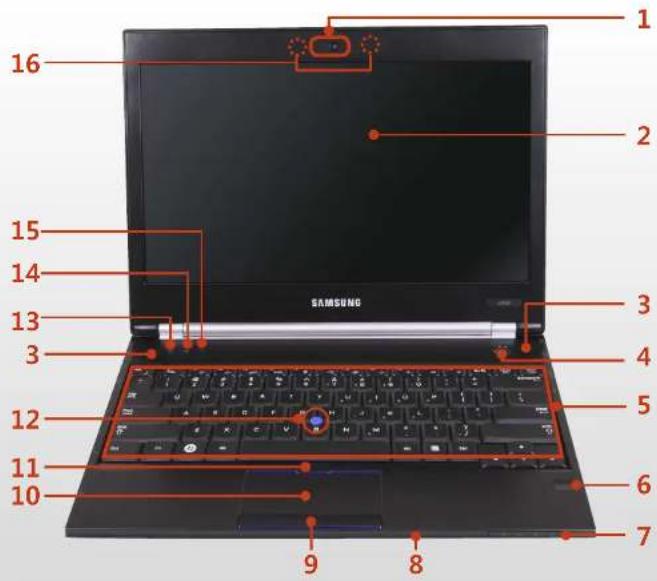 SAMSUNG NP400B4CEXP - 前视图 - 2