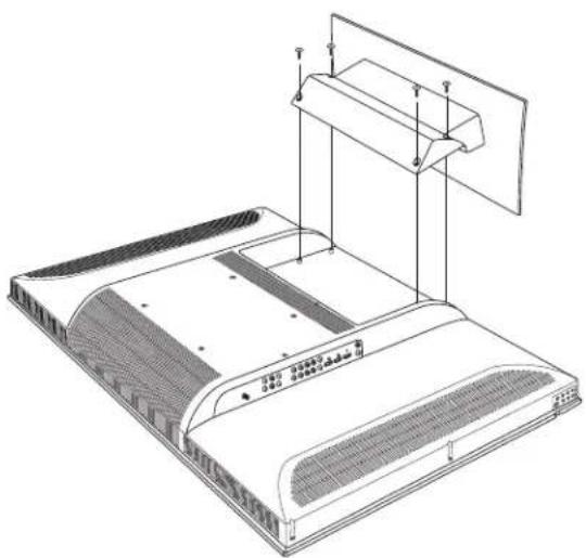 HP LC4776N - ADVERTENCIA: No permita que la base caiga encima del panel del televisor. - 1