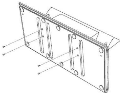 HP LC4776N - Attaching or removing the stand - 3