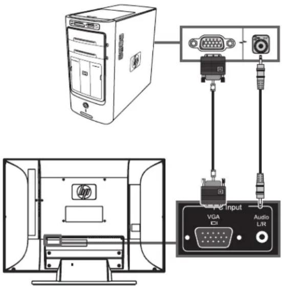 HP LC4776N - Raccordement d'un ordinateur - 3