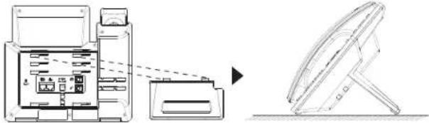 GRANDSTREAM GRP2614 - Instalacja telefonu (podstawka na telefon): - 1